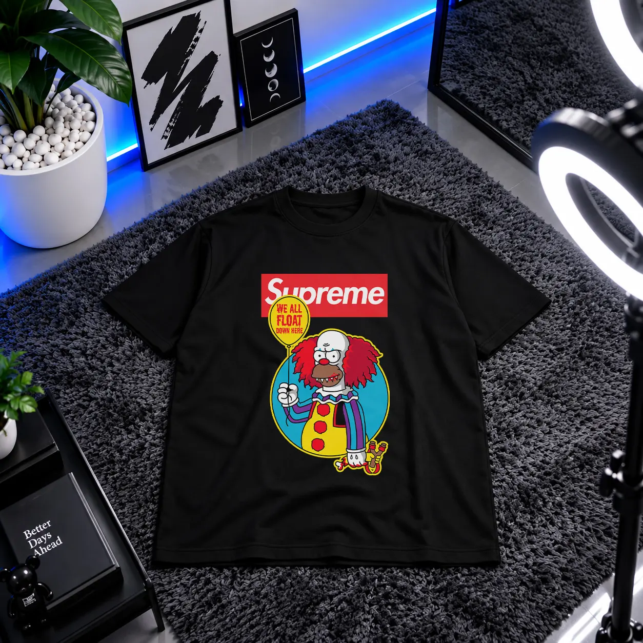تیشرت هالووین طرح دلقک Pennywise کد 23392
