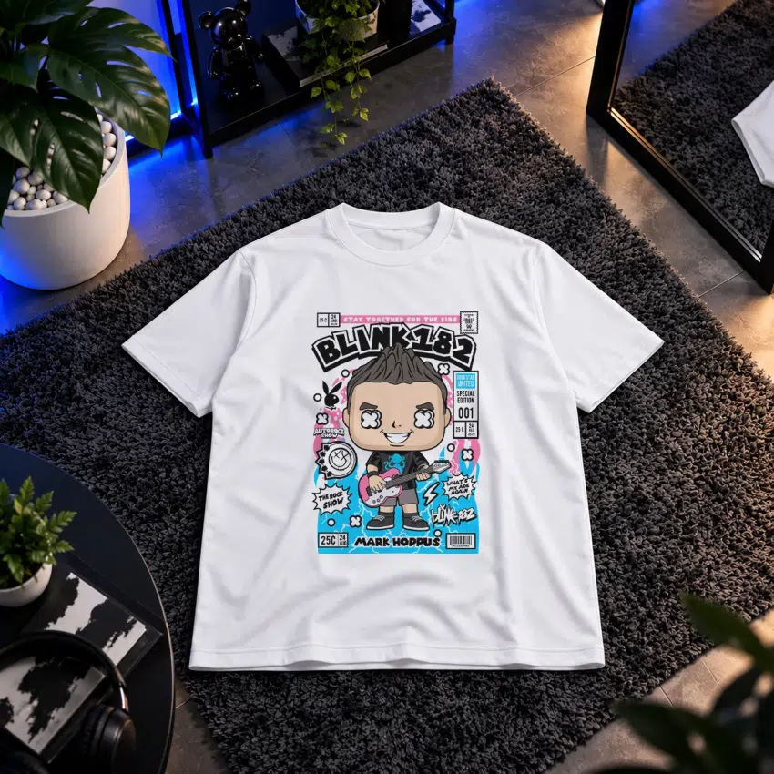 تیشرت گروه بلینک ۱۸۲ طرح مارک هاپوس (Blink-182)