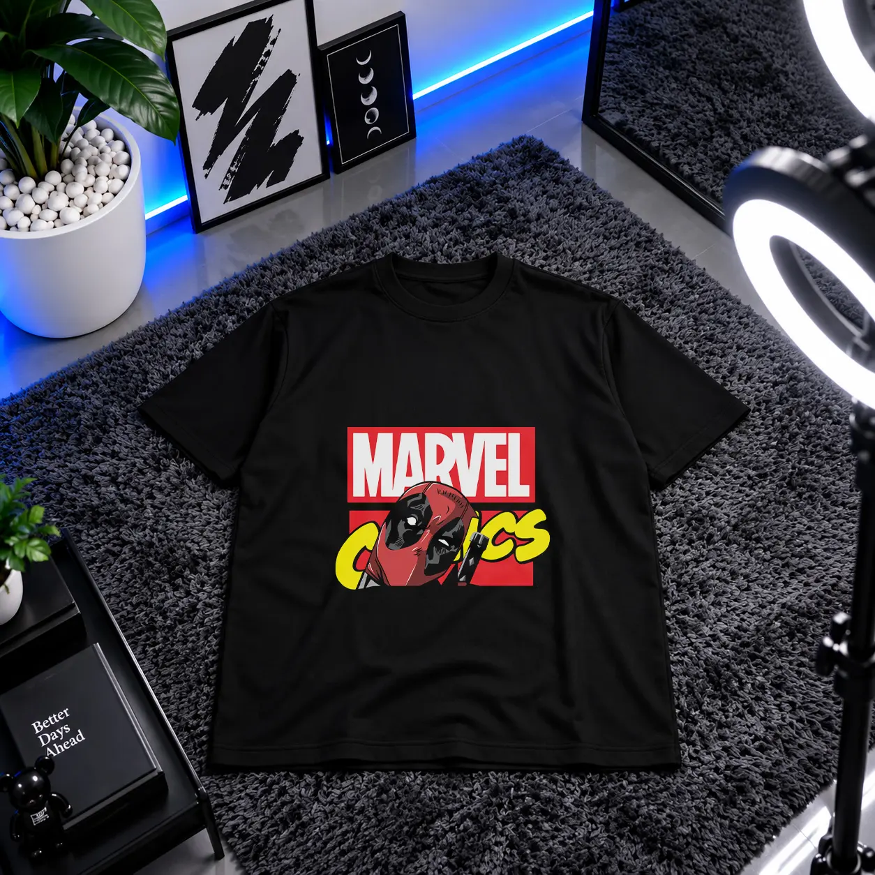 تیشرت ددپول طرح کمیک مارول (Deadpool) کد 23605