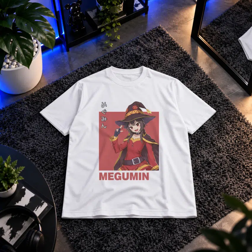 تیشرت انیمه کونو سوبا طرح مگومین جادوگر (Megumin)