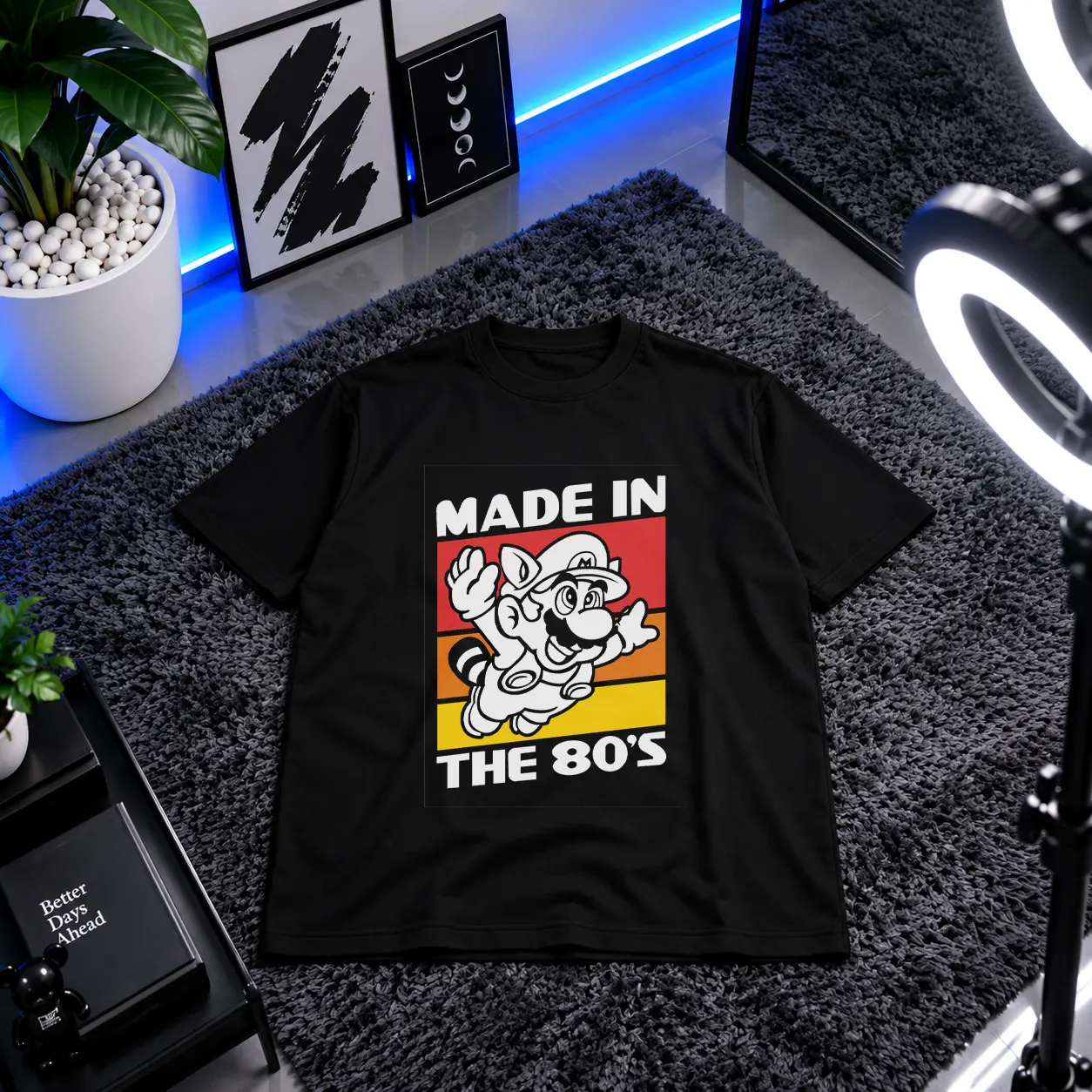 تیشرت سوپر ماریو طرح Made In The 80s کد 2380
