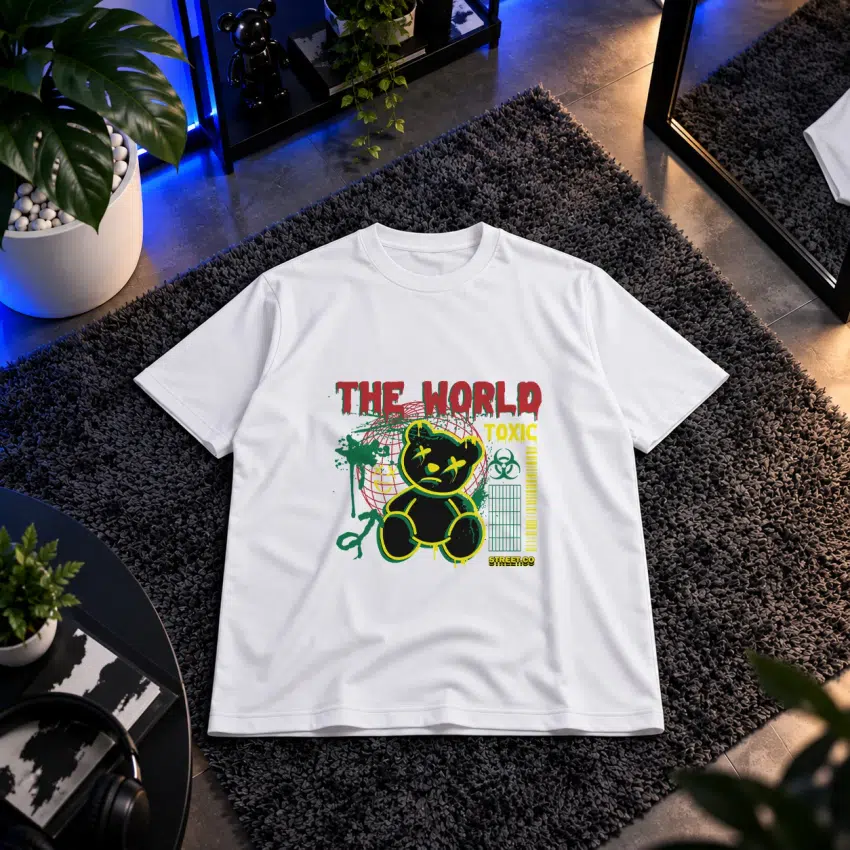 تیشرت خرس سمی طرح جهان آلوده (The World Is Toxic)