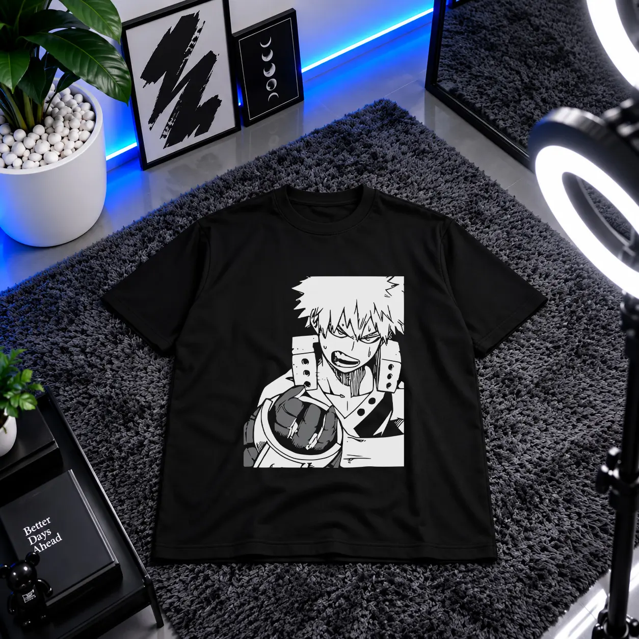 تیشرت انیمه My Hero Academia طرح باکوگو (Bakugo) کد 23940