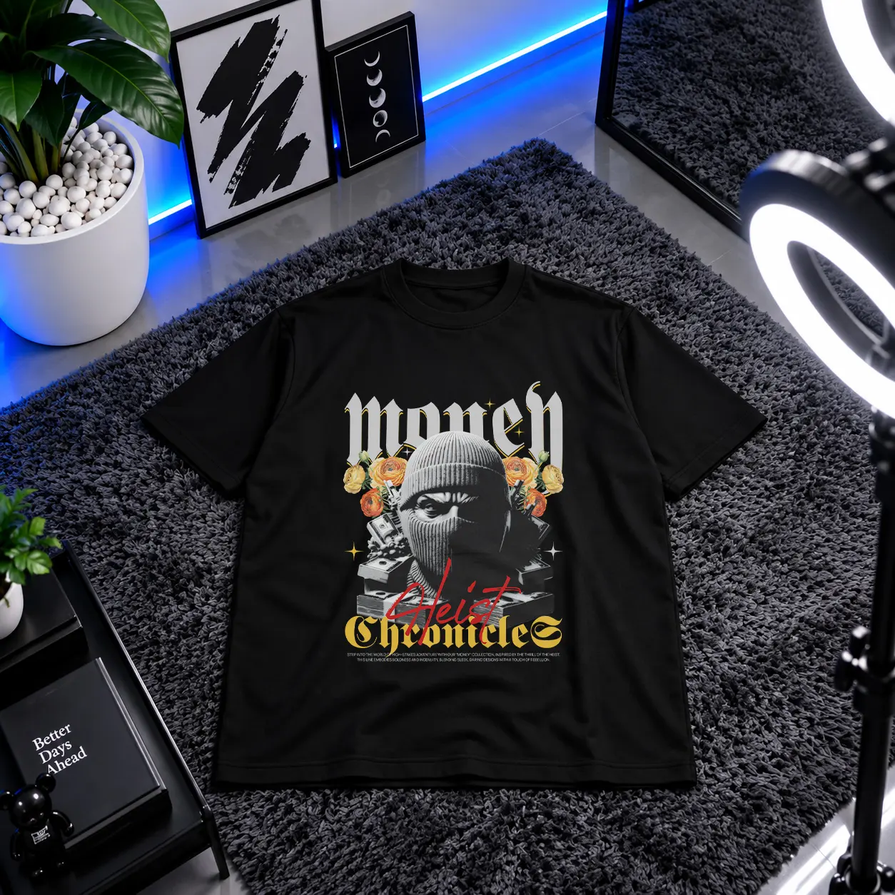 تیشرت پول و ماسک طرح Heist Chronicles کد 24191