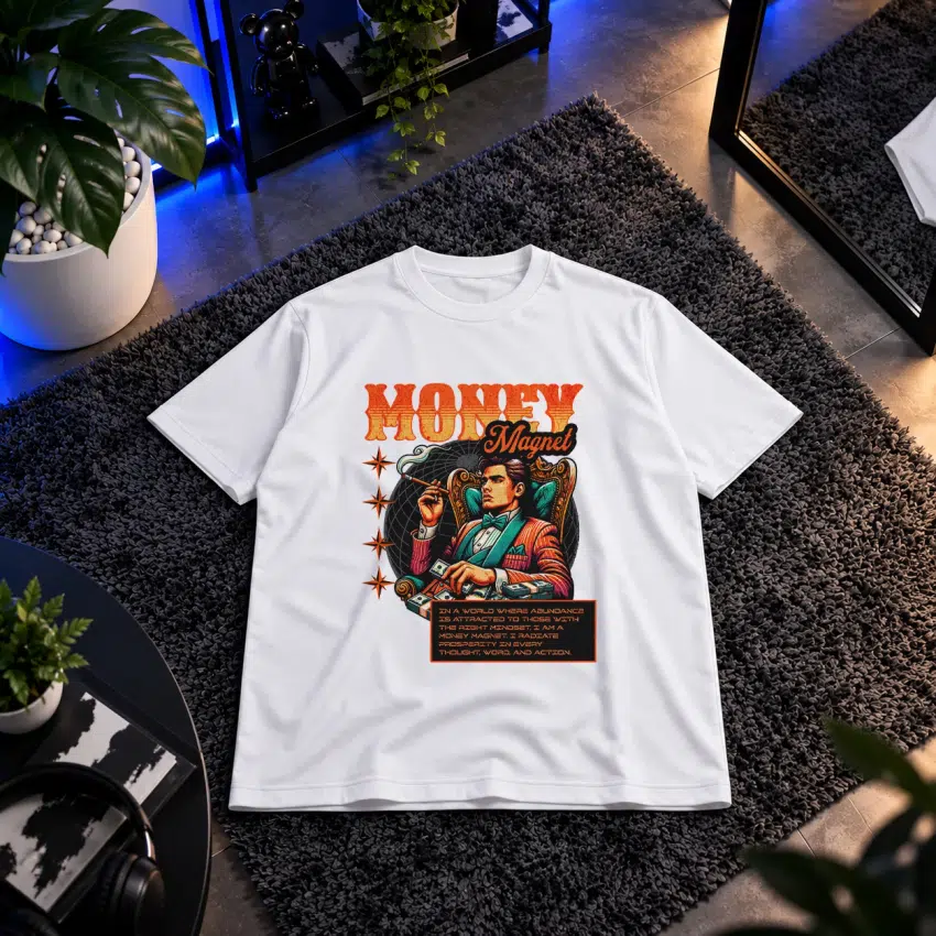 تیشرت انگیزشی طرح مرد پول‌ساز Money Magnet