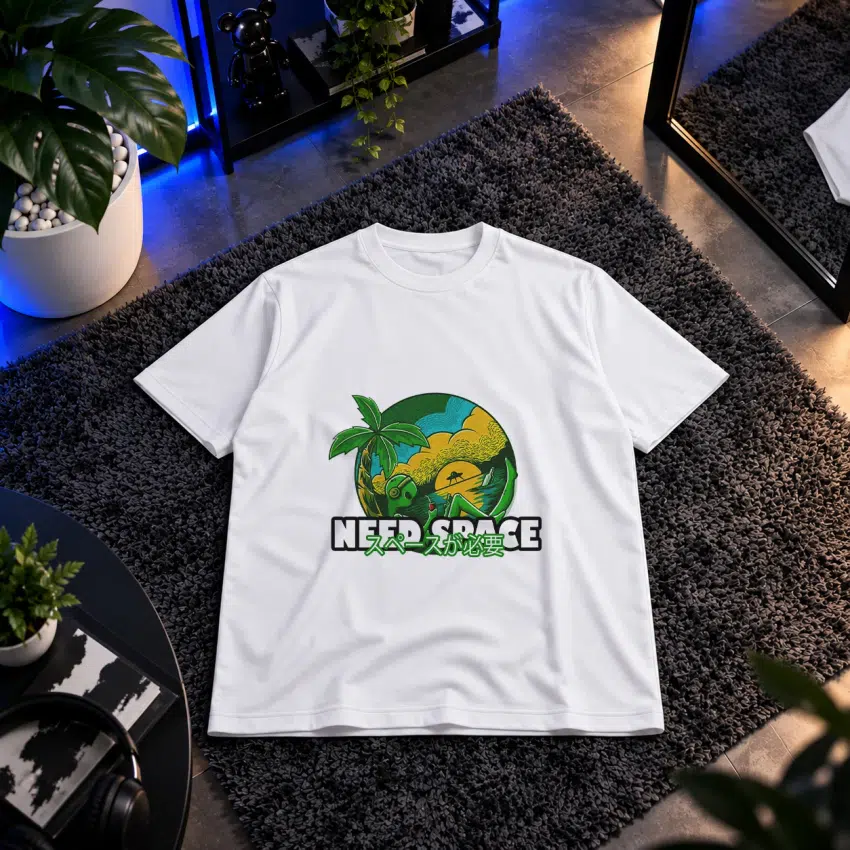 تیشرت فضایی طرح بیگانه در تعطیلات (Need Space)