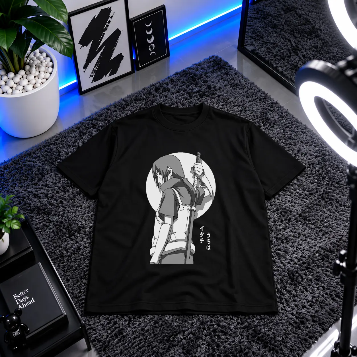 تیشرت انیمه ناروتو طرح ایتاچی اوچیها کد 24506