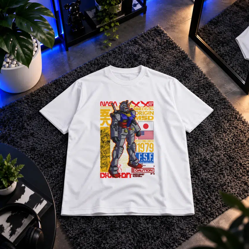تیشرت انیمه گاندام طرح ربات RX-78 (Gundam)