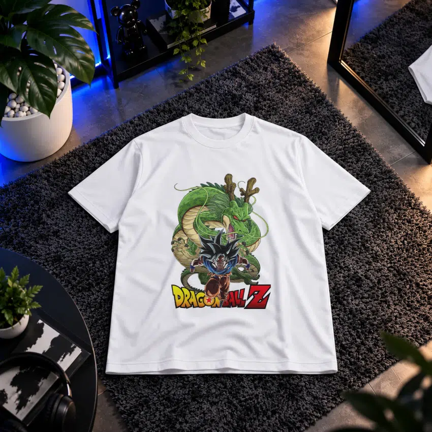 تیشرت انیمه دراگون بال طرح شنرون و گوکو (Shenron)