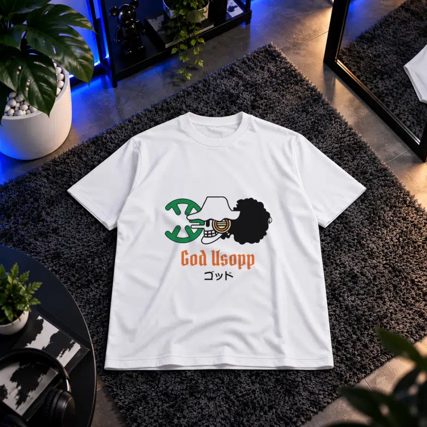 تیشرت انیمه وان پیس طرح گاد اوسوپ (God Usopp)