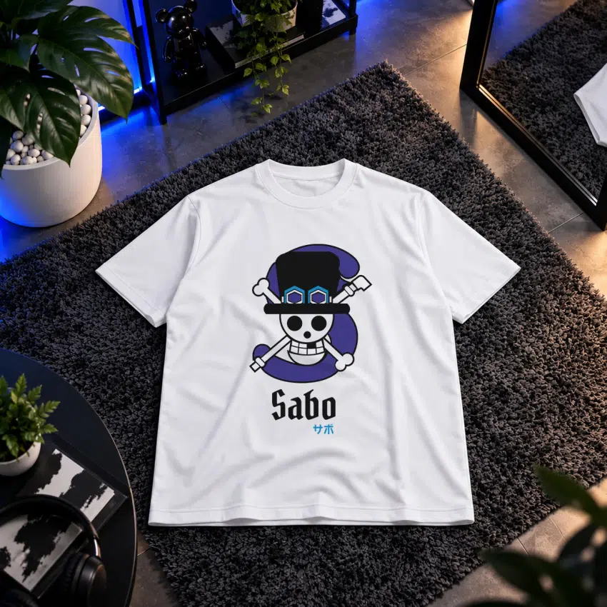 تیشرت انیمه وان پیس طرح نماد سابو (Sabo)