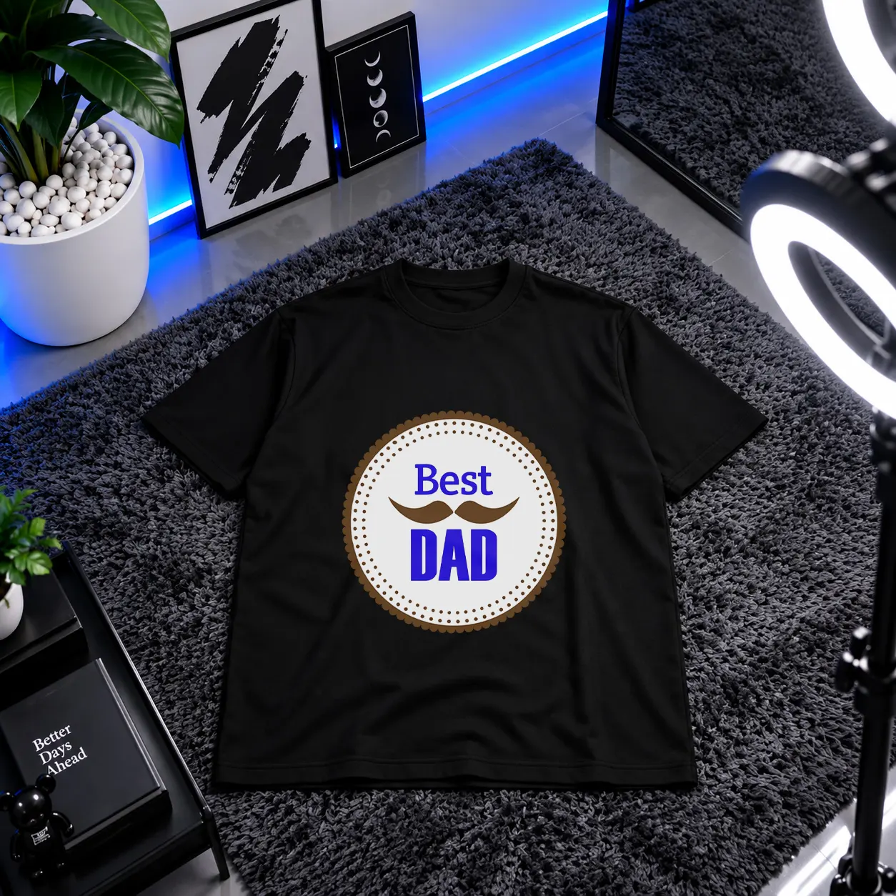 تیشرت پدر طرح Best Dad کد 2516