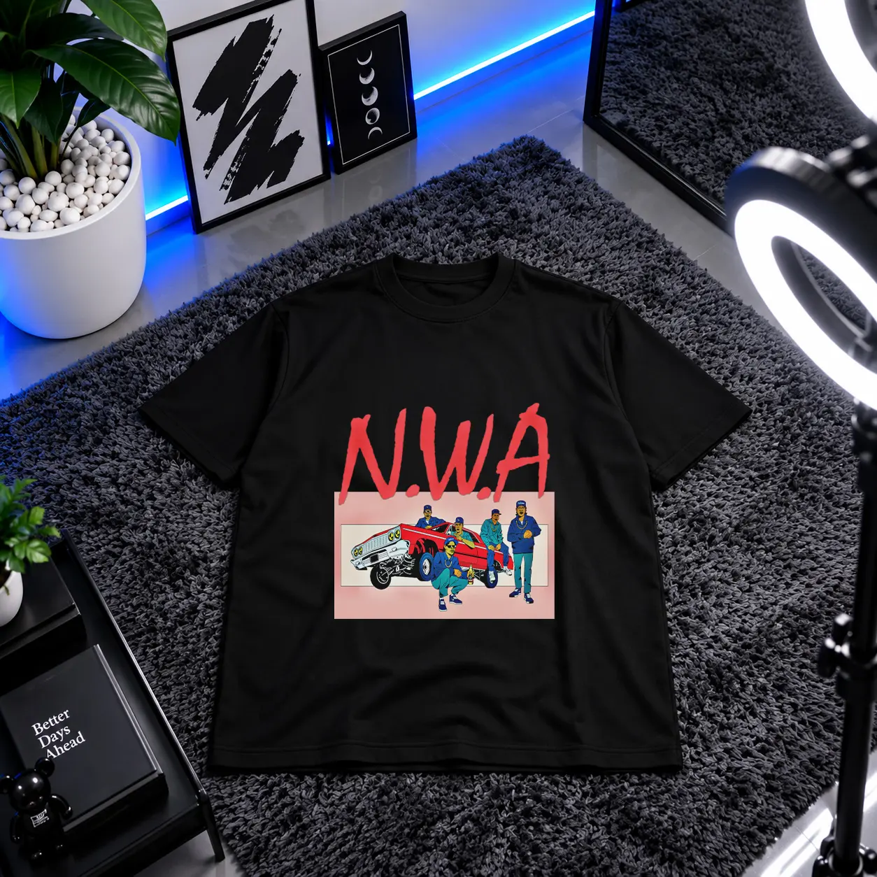 تیشرت ان دبلیو ای طرح کارتونی (N.W.A) کد 25197