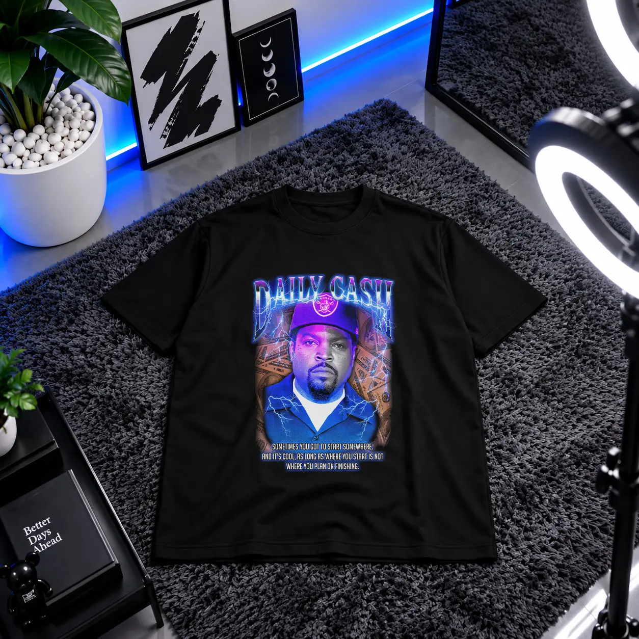 تیشرت آیس کیوب طرح Daily Cash (Ice Cube) کد 25310