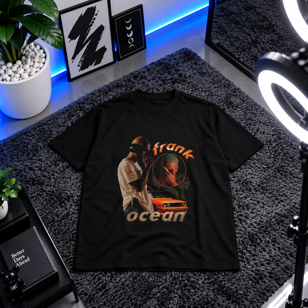 تیشرت فرانک اوشن طرح پرتره (Frank Ocean) کد 25326