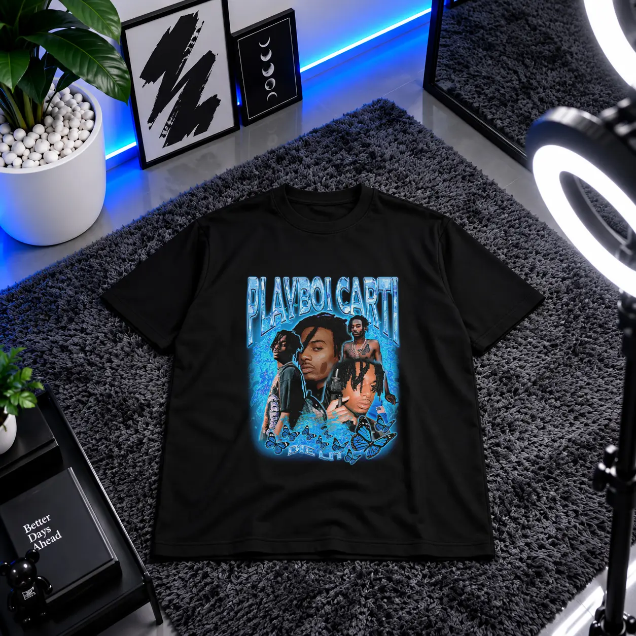 تیشرت پلی‌بوی کارتی طرح Die Lit (Playboi Carti) کد 25375