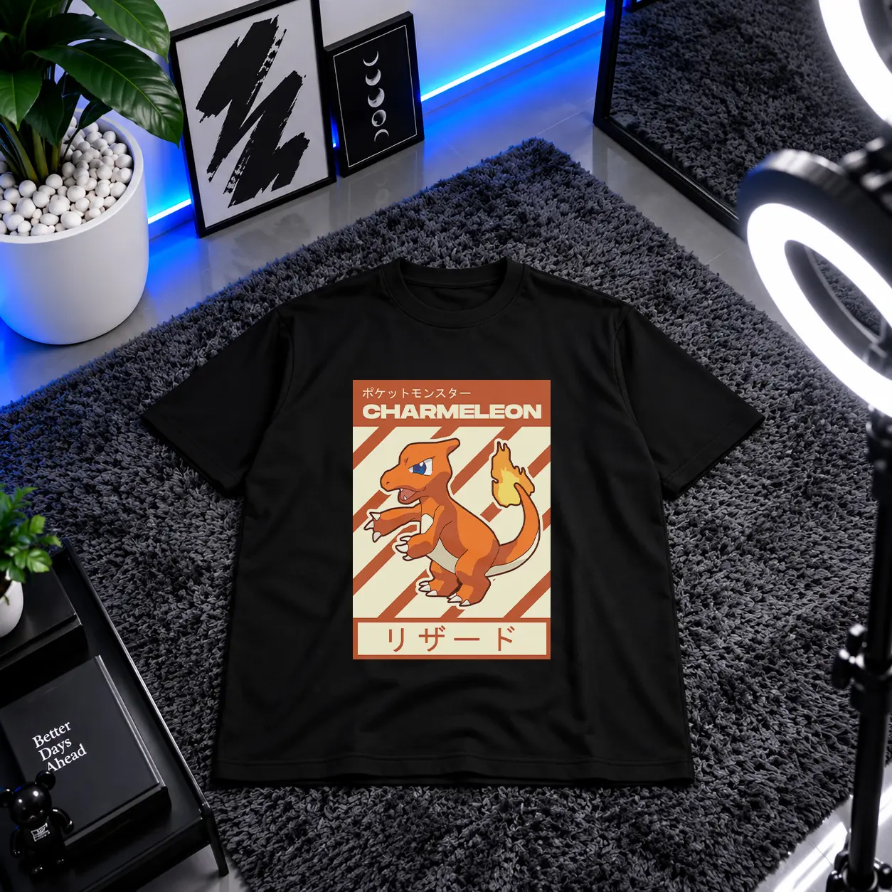 تیشرت پوکمون طرح کارتی چارملیون (Charmeleon) کد 25611