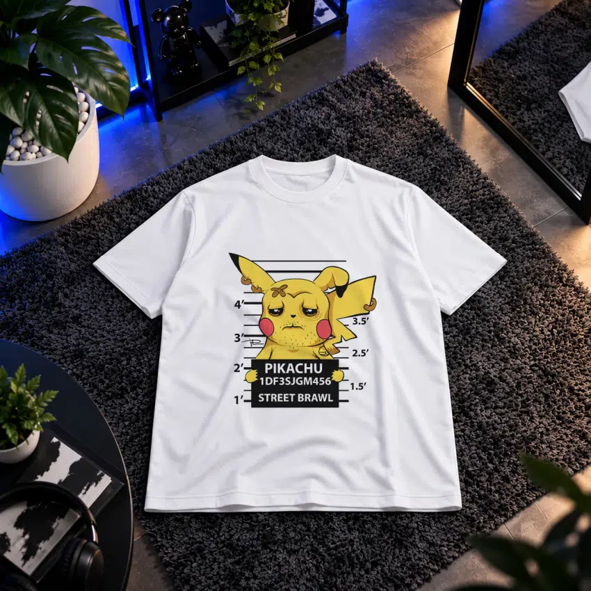 تیشرت پوکمون طرح پرونده پلیسی پیکاچو (Pikachu)