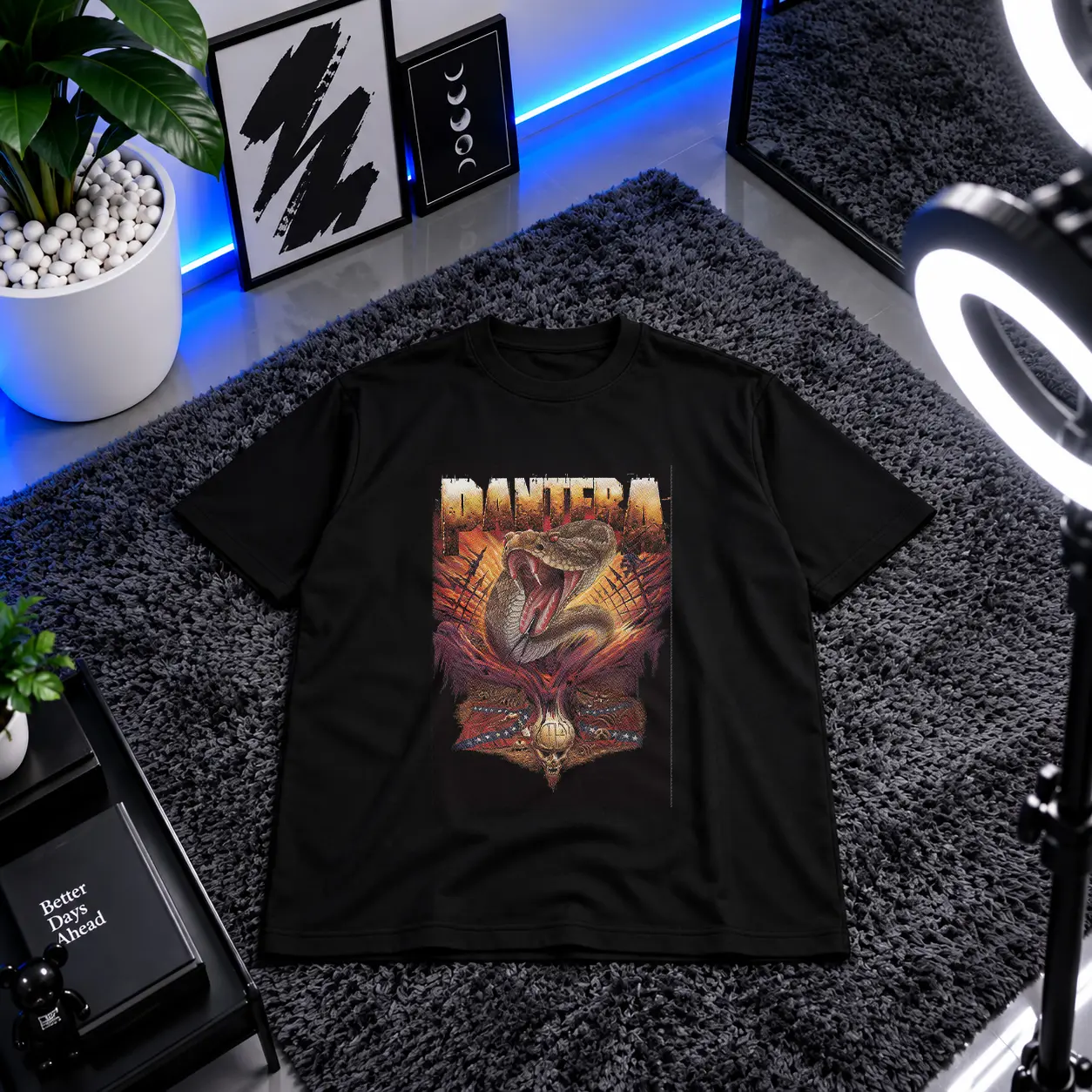 تیشرت پانترا طرح مار کبرا (Pantera) کد 25689