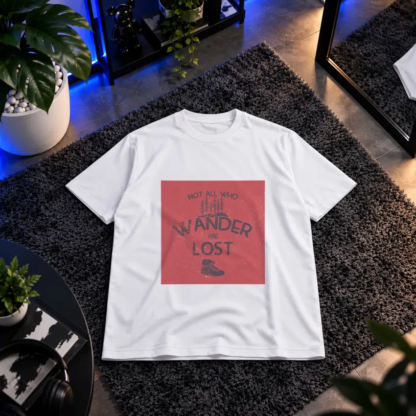 تیشرت سفر طرح Not All Who Wander Are Lost