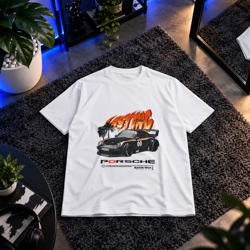 تیشرت پورشه طرح Rauh-Welt
