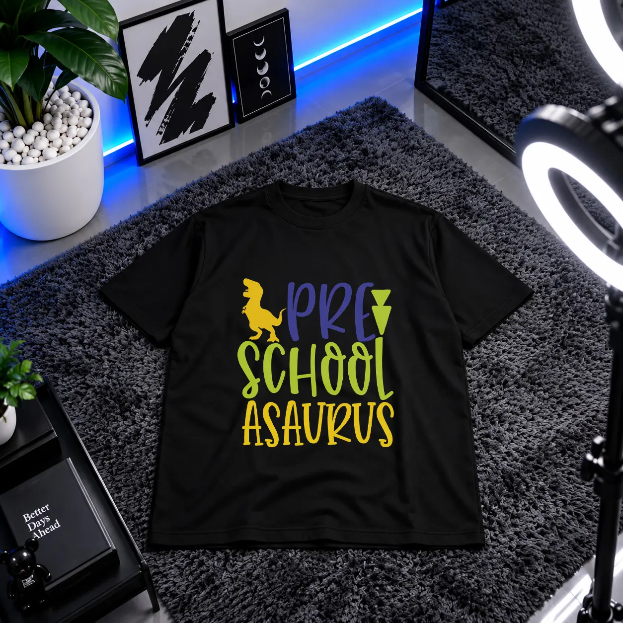 تیشرت طرح تایپوگرافی Preschoolasaurus کد 26137