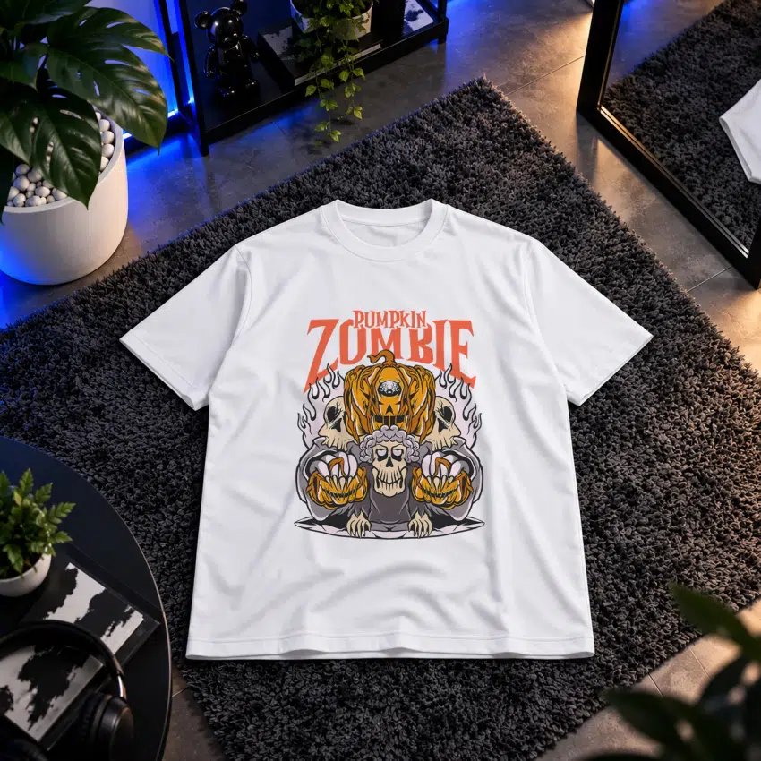 تیشرت کدو تنبل طرح زامبی Pumpkin Zombie