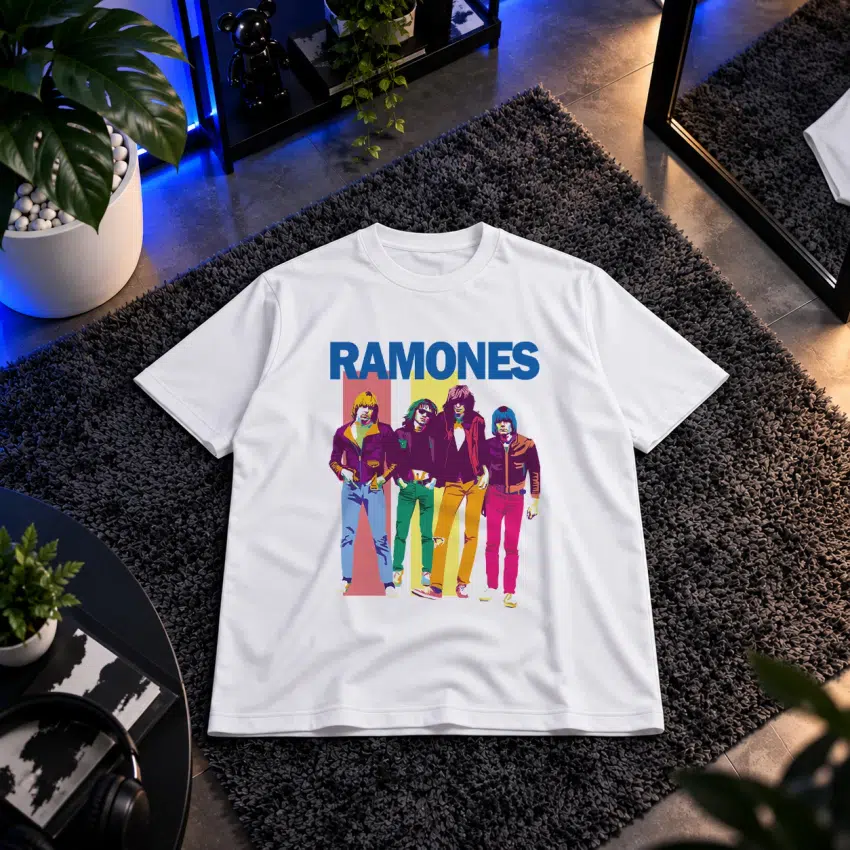 تیشرت گروه رامونز طرح پرتره (Ramones)