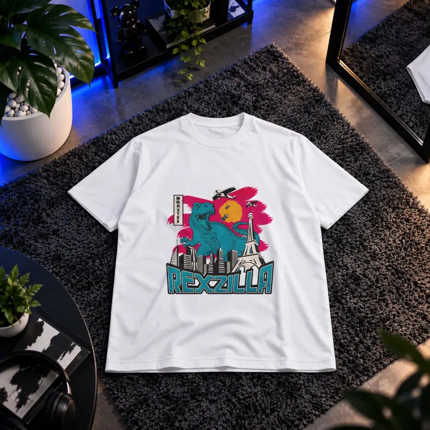 تیشرت دایناسور طرح Rexzilla