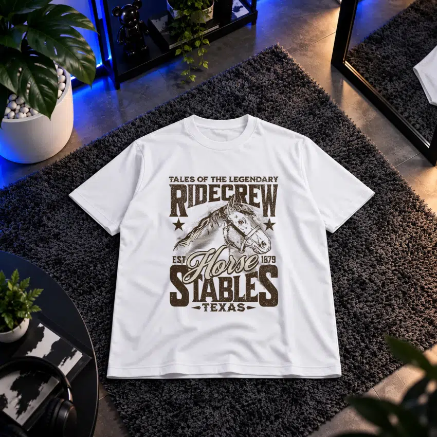 تیشرت کابوی طرح اسب (Horse Stables)