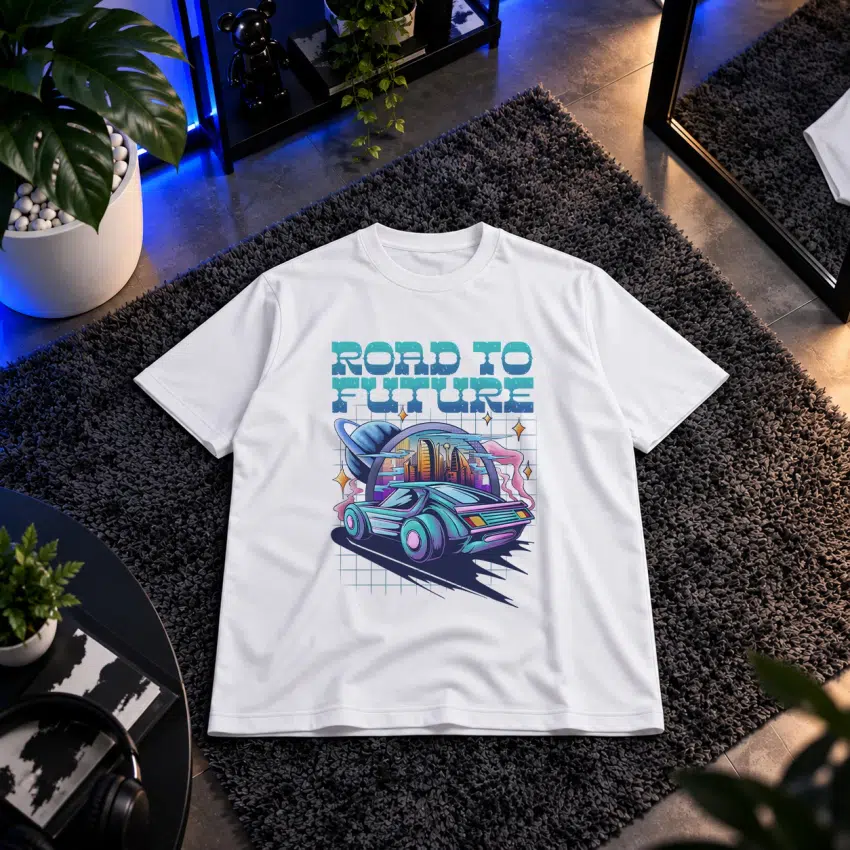 تیشرت ماشین طرح Road to Future