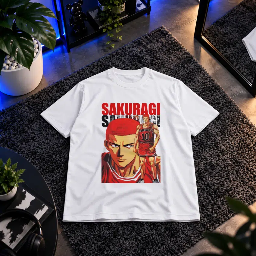 تیشرت انیمه بسکتبال طرح ساکوراگی (Sakuragi)