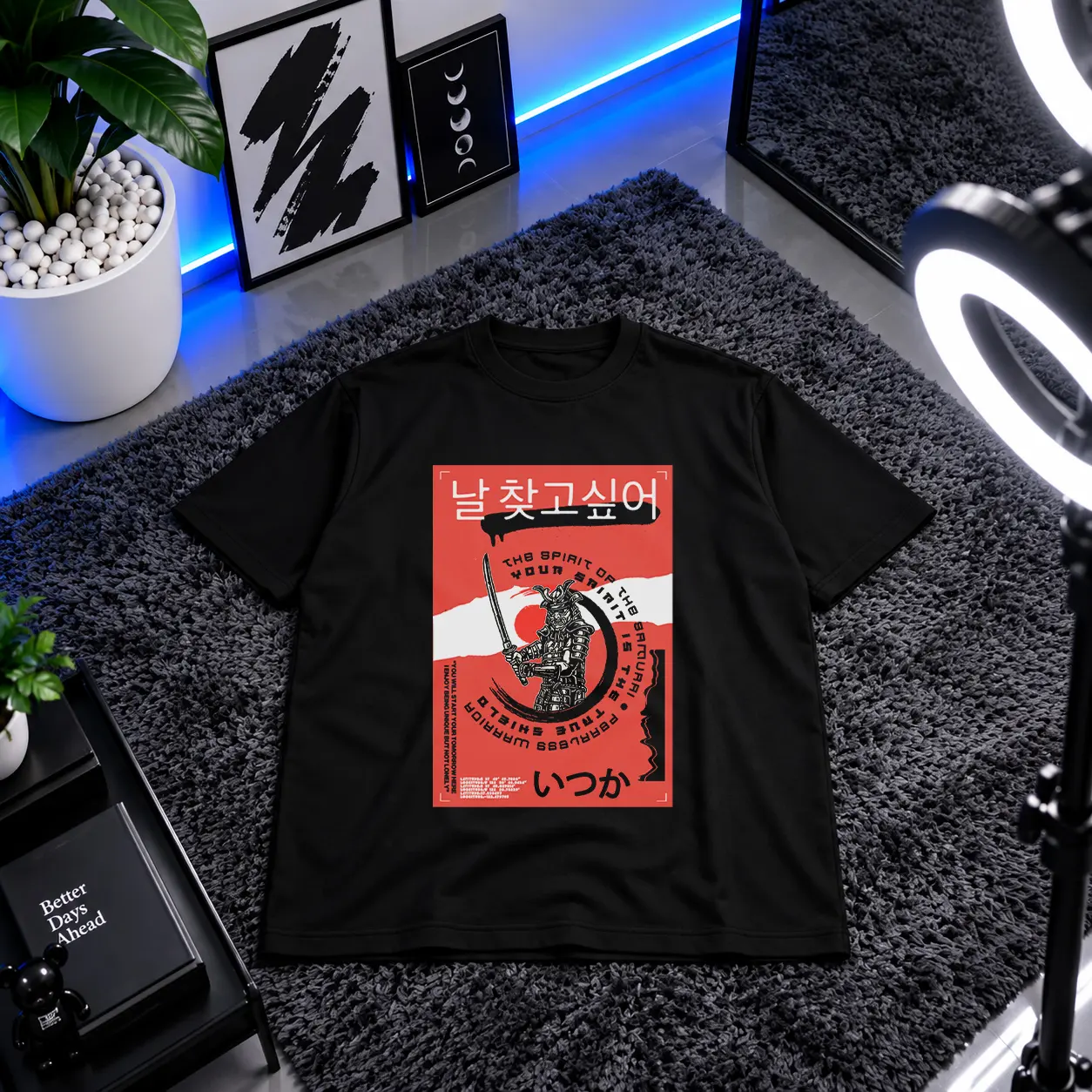 تیشرت سامورایی طرح روح جنگجو (The Spirit of the Samurai) کد 27063