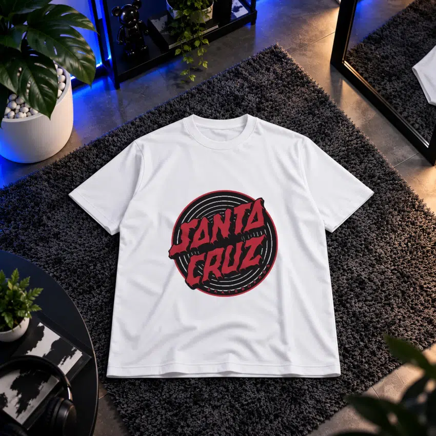 تیشرت طرح لوگوی Santa Cruz