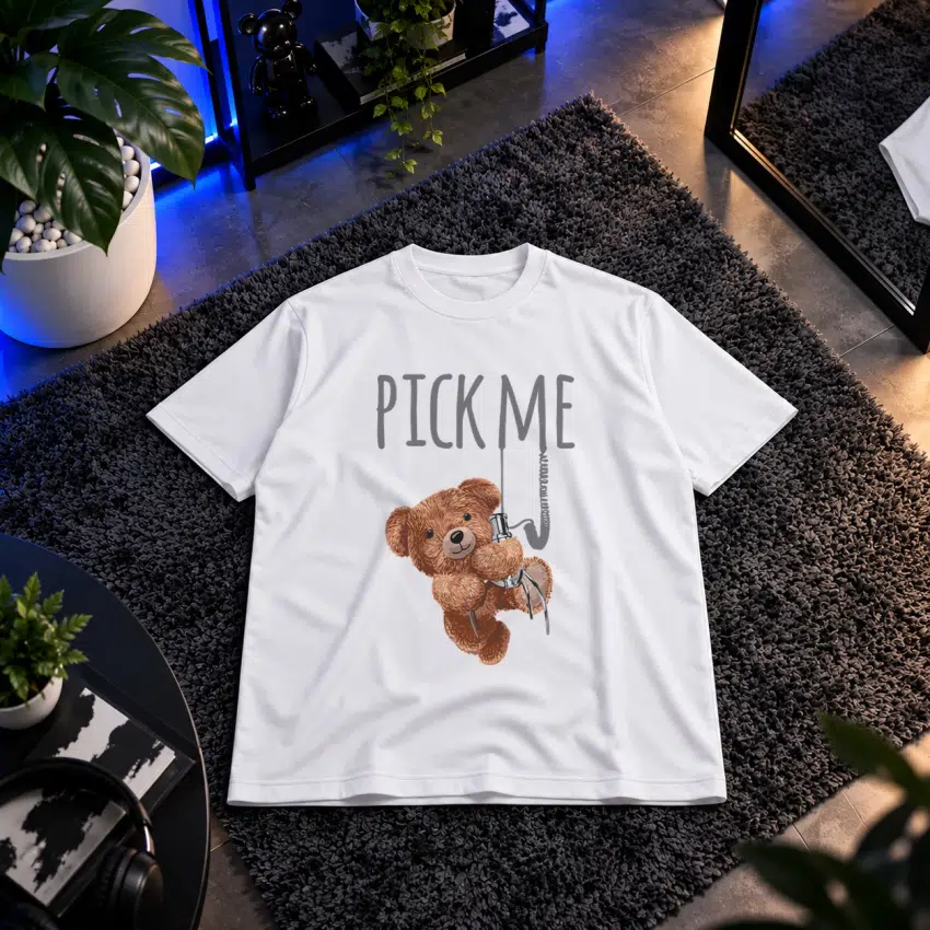 تیشرت خرس عروسکی طرح ماهیگیری Pick Me