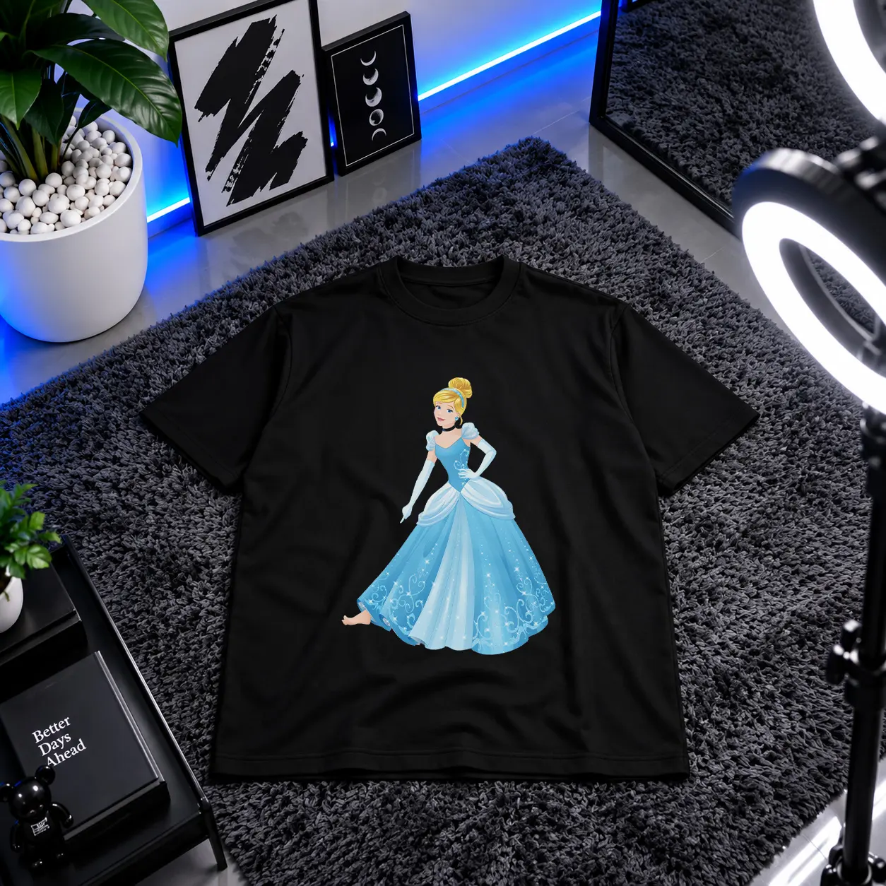 تیشرت دیزنی طرح سیندرلا (Cinderella) کد 2727