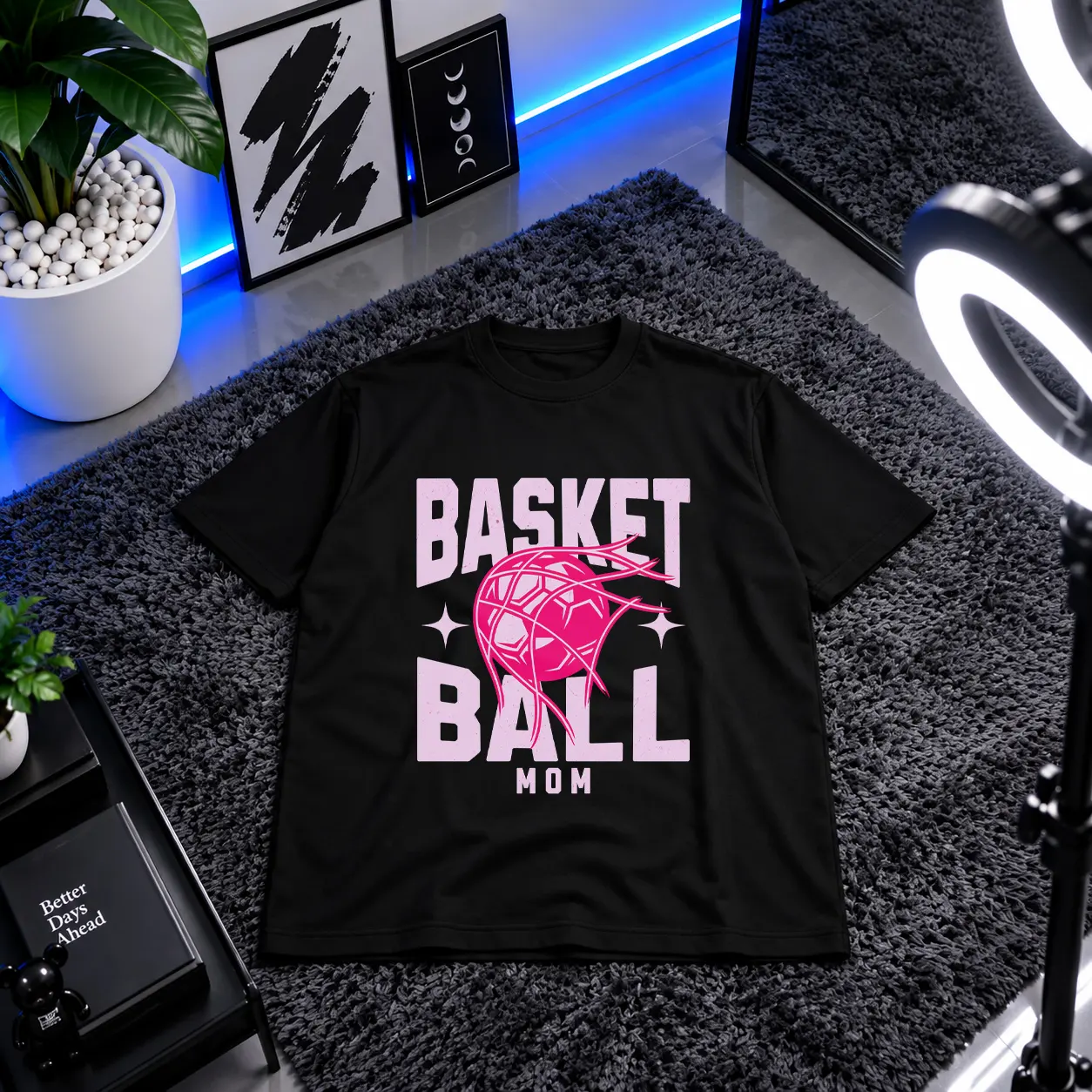 تیشرت بسکتبال طرح Basketball Mom کد 27457
