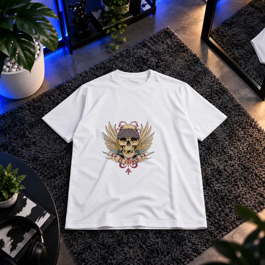 تیشرت جمجمه بالدار طرح ایل کاتیوو (Il Cattivo)