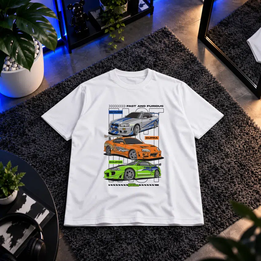 تیشرت ماشین طرح Fast and Furious