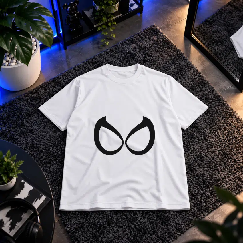 تیشرت مرد عنکبوتی طرح چشم‌های ماسک ساده (Spider-Man)