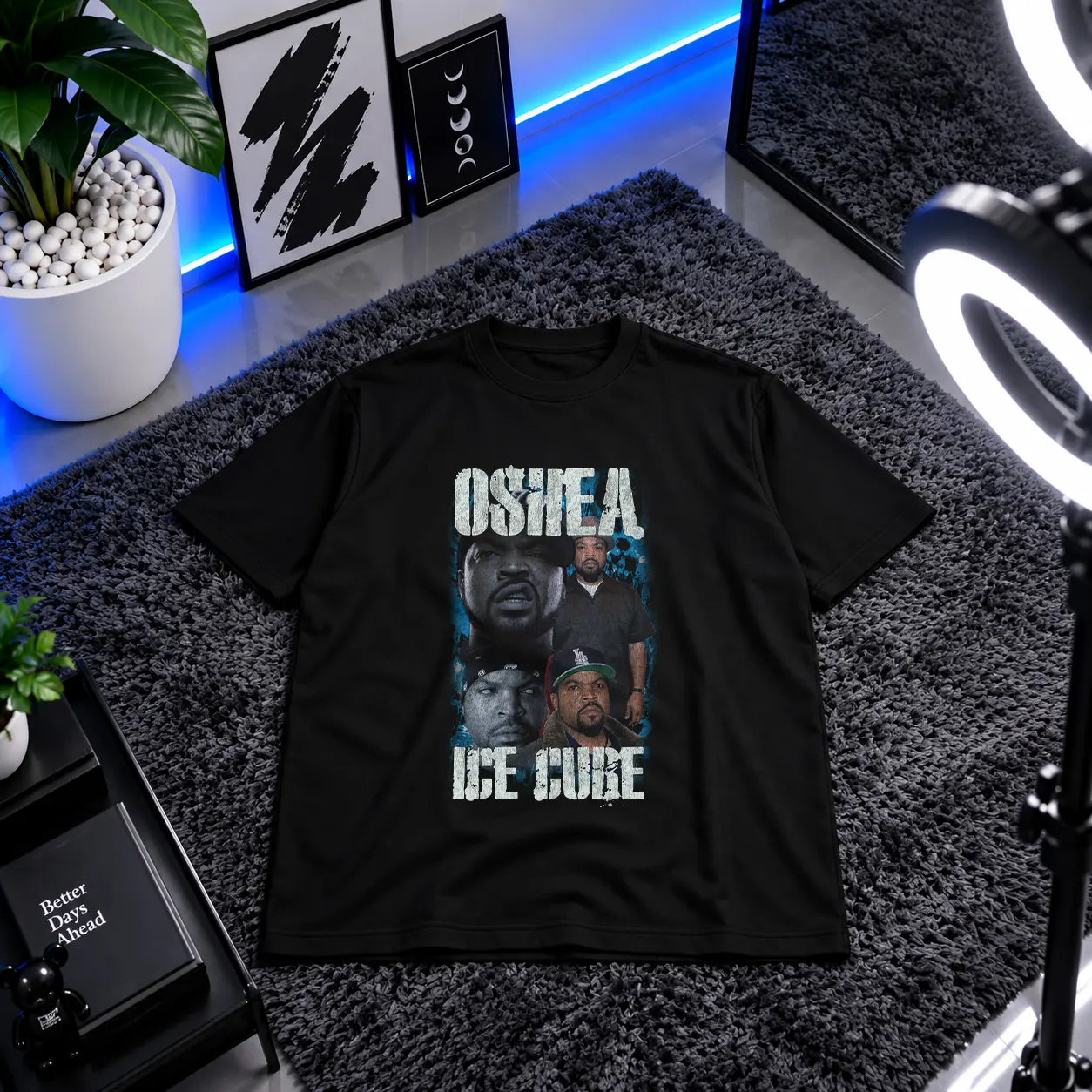 تیشرت آیس کیوب طرح پرتره (Ice Cube) کد 28222