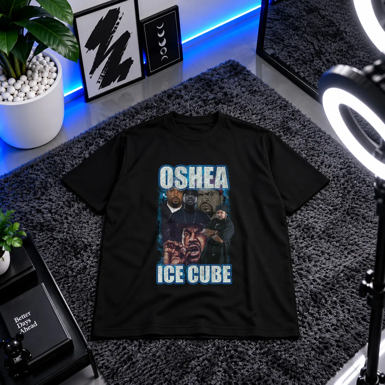 تیشرت آیس کیوب طرح پرتره O'Shea (Ice Cube) کد 28225
