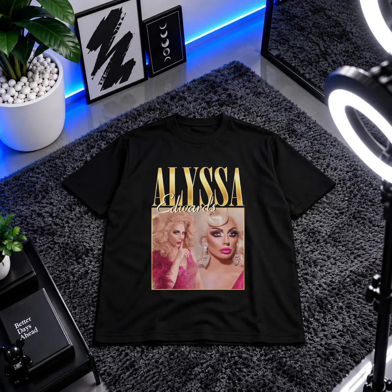 تیشرت الیسا ادواردز طرح پرتره (Alyssa Edwards) کد 28232