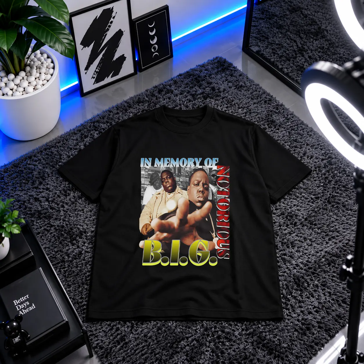 تیشرت نوتوریوس بی‌آی‌جی طرح یادبود (Notorious B.I.G.) کد 28238
