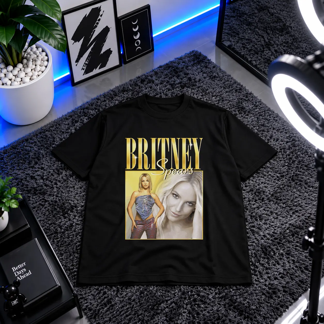 تیشرت بریتنی اسپیرز طرح پرتره (Britney Spears) کد 28241