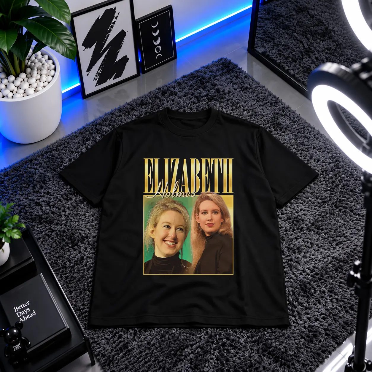 تیشرت الیزابت هولمز طرح پرتره (Elizabeth Holmes) کد 28248