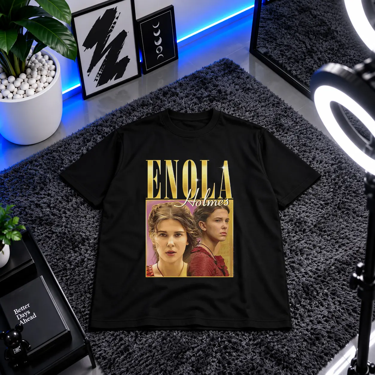 تیشرت اینولا هلمز طرح پرتره (Enola Holmes) کد 28250