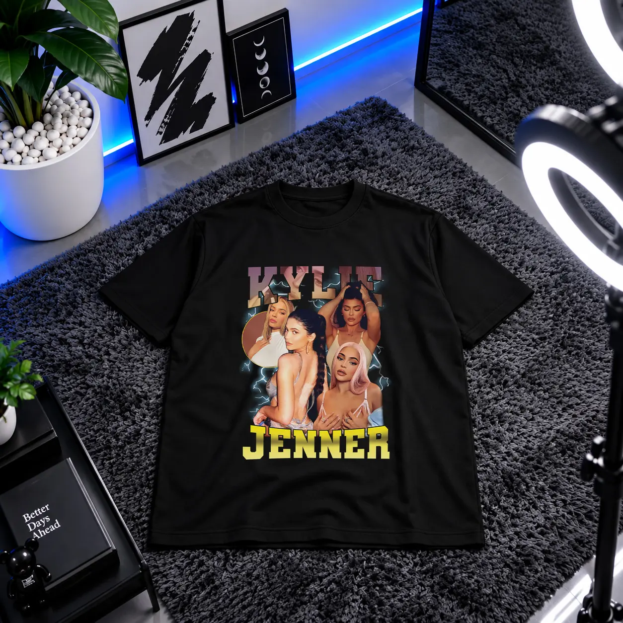 تیشرت کایلی جنر طرح پرتره (Kylie Jenner) کد 28266
