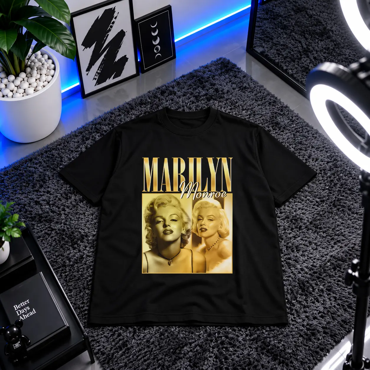 تیشرت مرلین مونرو طرح پرتره (Marilyn Monroe) کد 28277