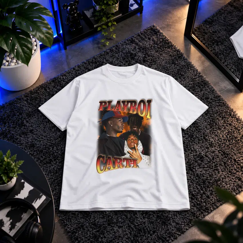 تیشرت طرح بوت‌لگ رپ (Playboi Carti)